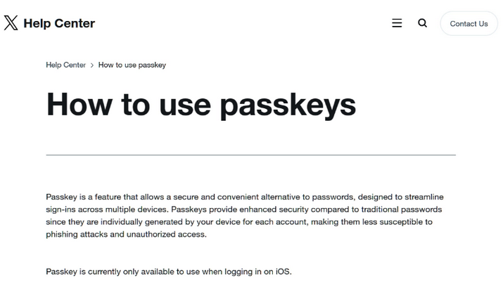 河西苹果维修店铺分享iOS用户如何通过通行密钥(Passkey)登录 